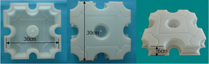 九孔草砖塑料模具 九孔草砖塑料模具