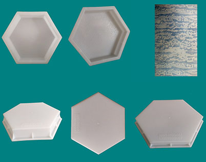 六角树皮纹塑料模具